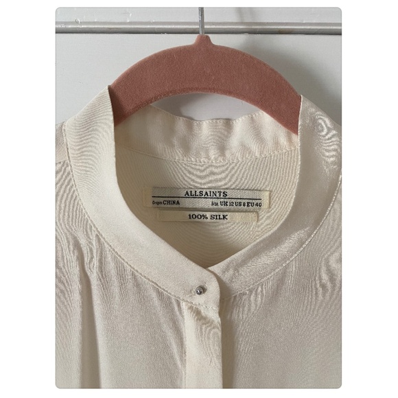ALLSAINTS SILK BLOUSE - Picture 5 of 5